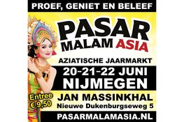 Pasar Malam Asia als laatste evenement in de Jan Massinkhal Nijmegen, een tropische afsluiting!