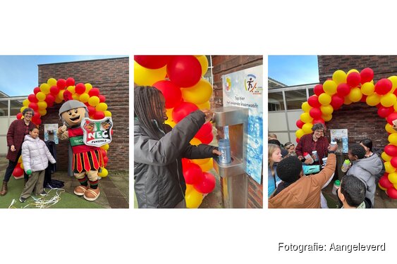 Feestelijke opening watertappunt bij basisschool De Zonnewende!
