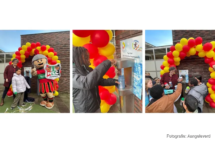 Feestelijke opening watertappunt bij basisschool De Zonnewende!