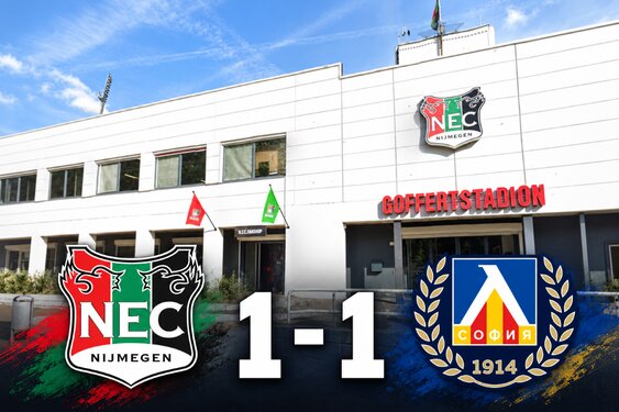 NEC blijft op remise steken tegen Levski Sofia